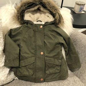 Toddler jacket with fur